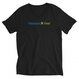 FreedomFest Logo - Unisex Short Sleeve V-Neck Tee