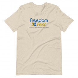 FreedomFest Logo Slogan - Short Sleeve Unisex Tee